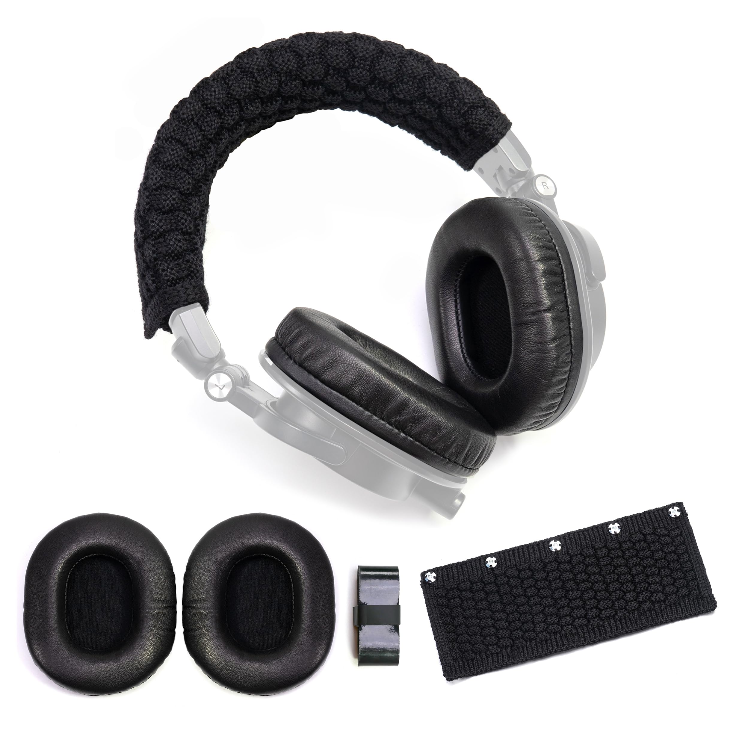 Audio Technica Headphone Ath-M50X - Kuzu derisi kulak pedleri yün kafa