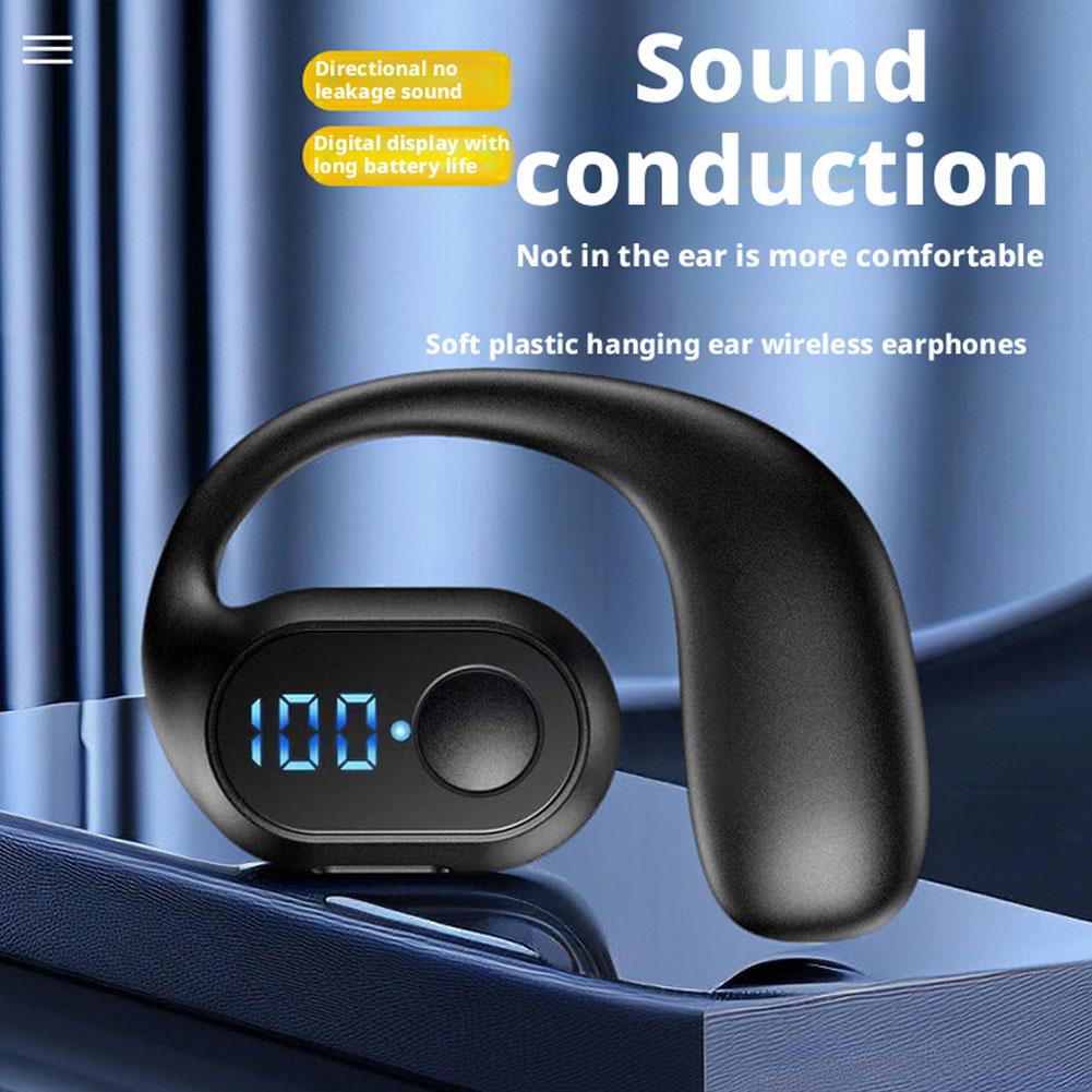 Sports Earphone Hook - LED Ekranlı Kablosuz Bluetooth 5.3 Kulaklık