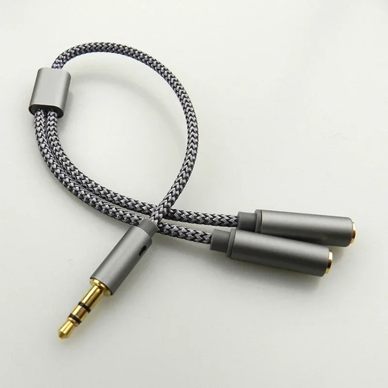 Audio Splitter Y - Kulaklık Adaptörü Kulaklık Mikrofon Y Splitter