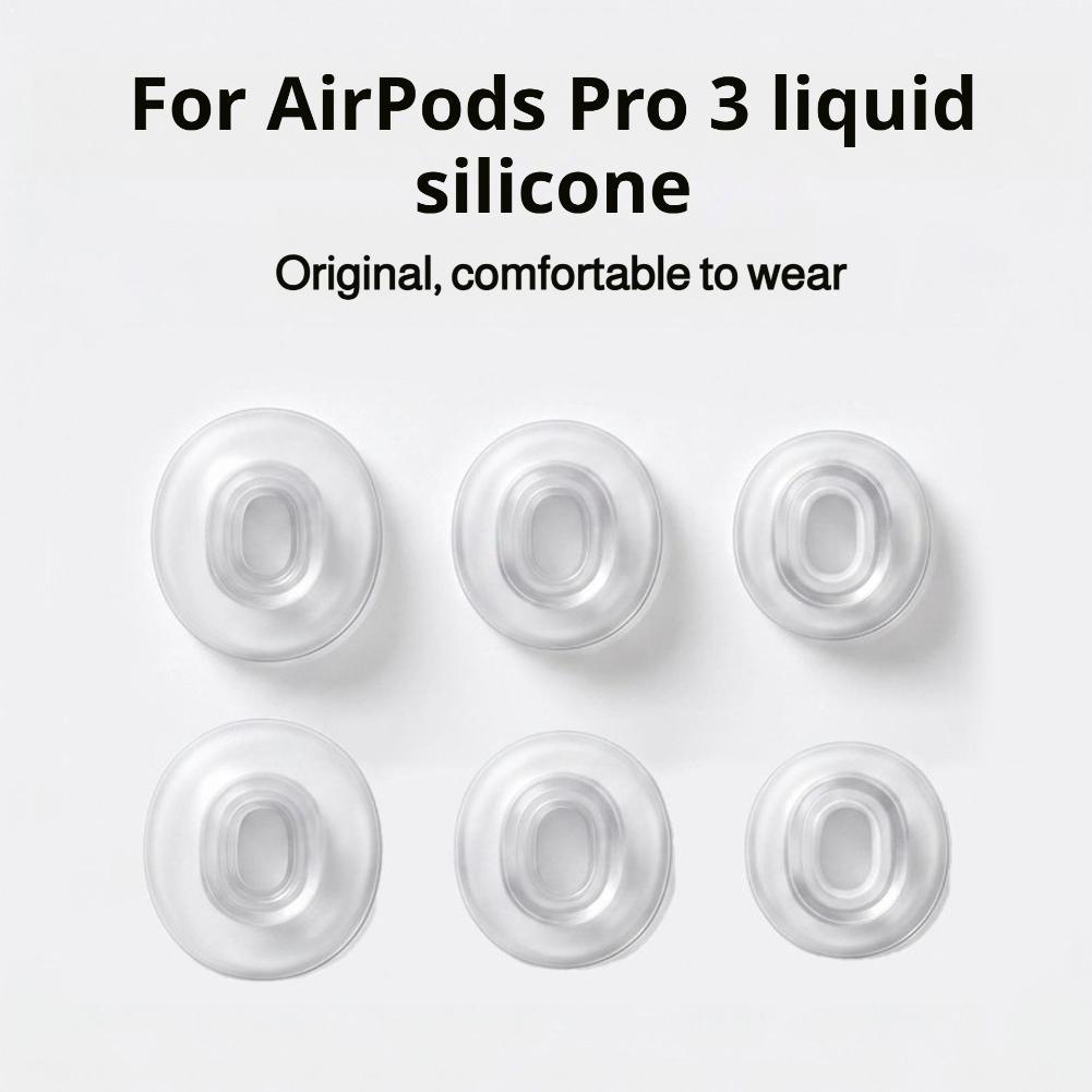 Silicone Ear Tip Replacement - AirPods Pro 3 için Yüksek Şeffaflıkta