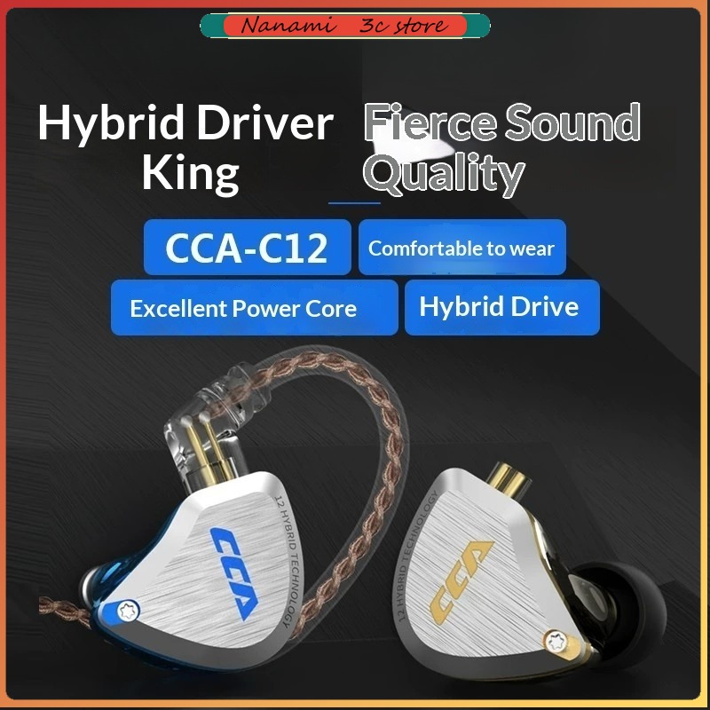 Audiophile Headphone Wired - CCA C12 Kulaklıklar Hi-Fi Audiophile Sınıfı