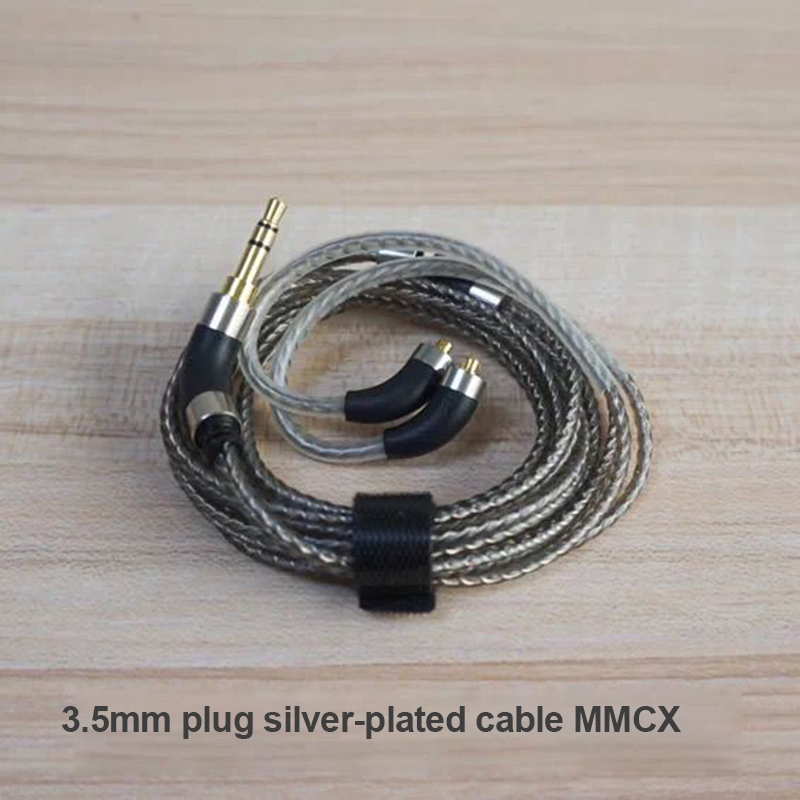Audiophile Headphone Wired - MMCX Gümüş Kaplama Kulaklık Yükseltme Kablosu,