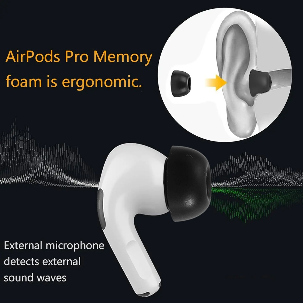 AirPods Pro 3 için Gürültü Aza - Silicone Ear Tip Replacement incelemesi ve fiyatı