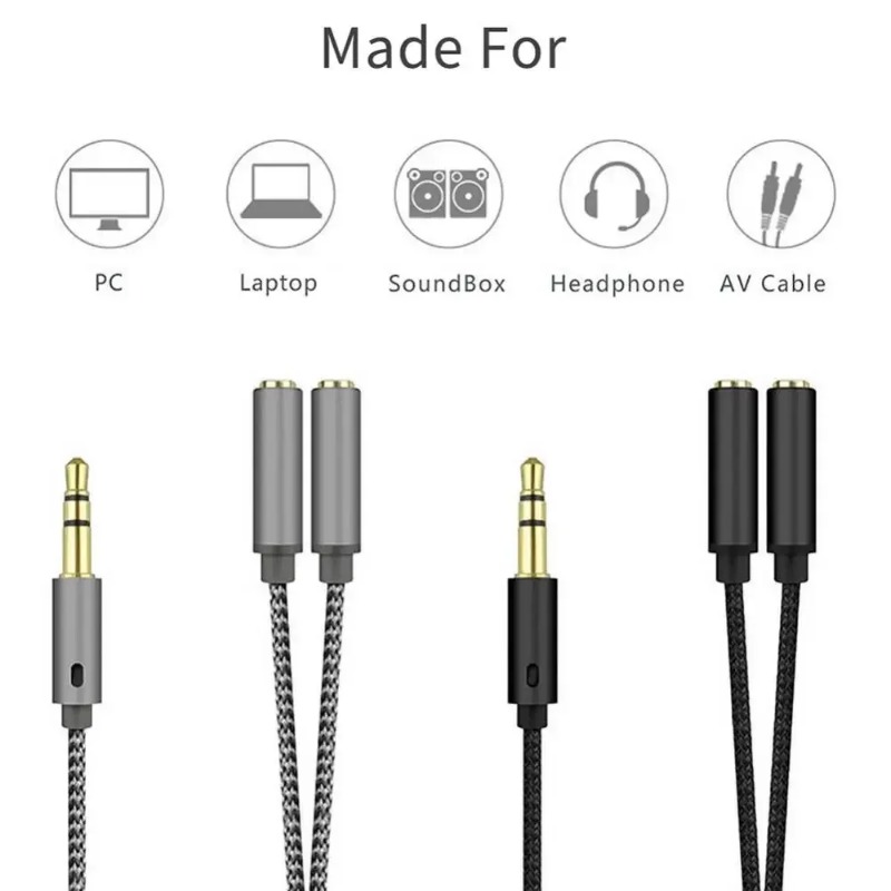 Kulaklık Adaptörü Kulaklık Mik - Audio Splitter Y incelemesi ve fiyatı
